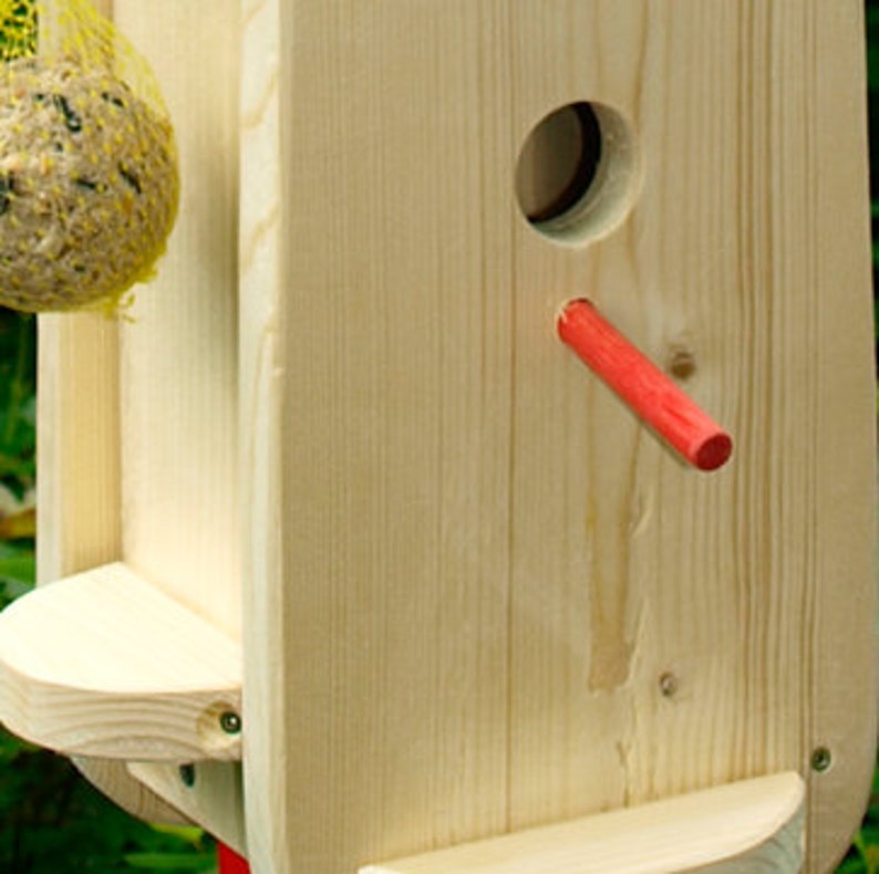 Vogelhaus Bausatz Futterhaus, Vogelhaus zum selber bemalen, Kindergarten Abschiedsgeschenk Bild 3