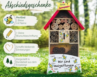 Farewell gift for kindergarten | Daycare farewell | Gift for teachers | Insect hotel | Kindergarten farewell | Personalized | Weatherproof