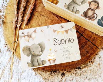 Erinnerungskiste Spielzeugkiste Baby mit Name Erinnerungsbox, Holzkiste mit Name Personalisiertes Geschenk zur Geburt und Taufe Geburtstag
