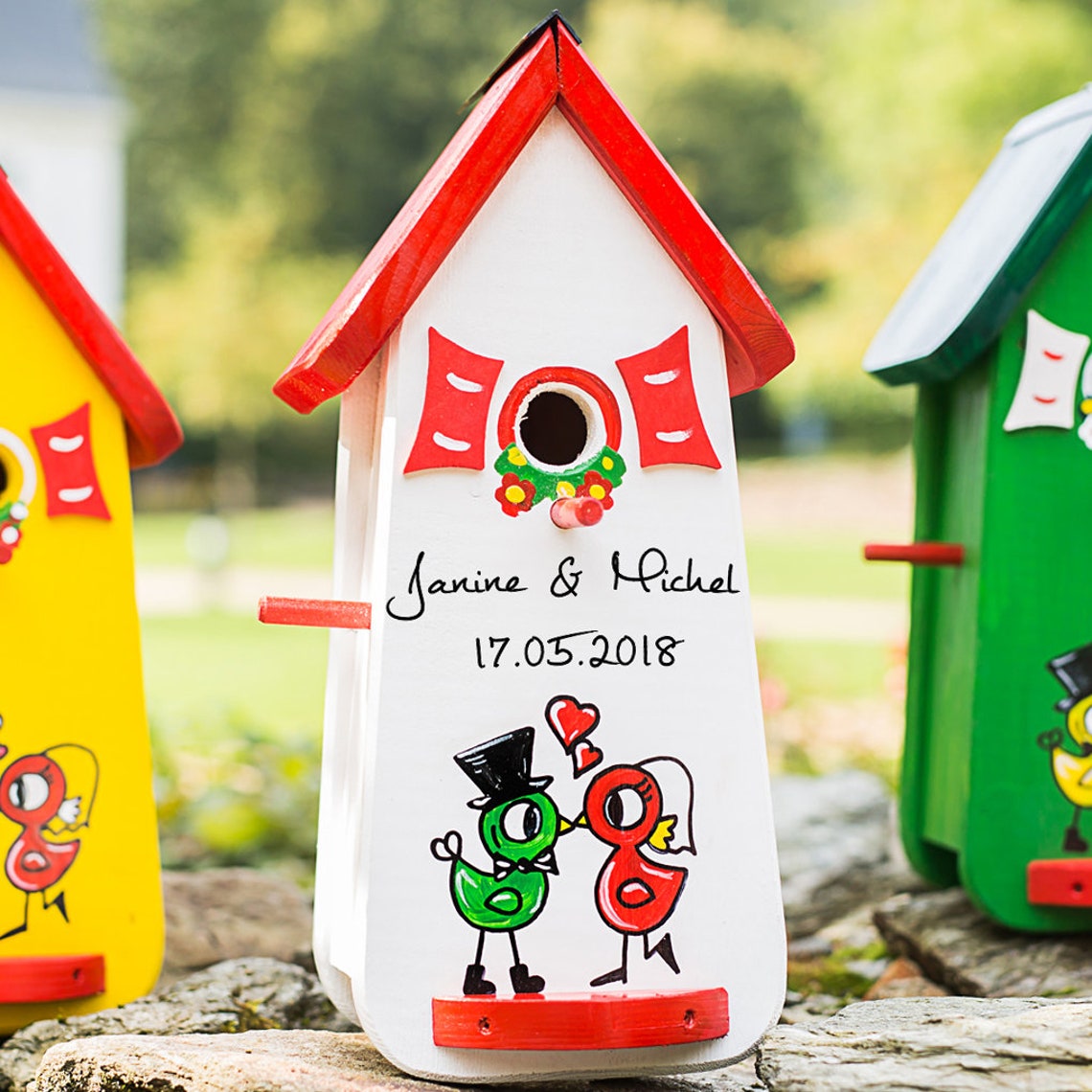 Bird House Wedding Nest Box Wedding Birdhouse Etsy