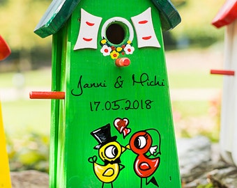 Vogelhaus zur Hochzeit, Hochzeitsgeschenk personalisiert