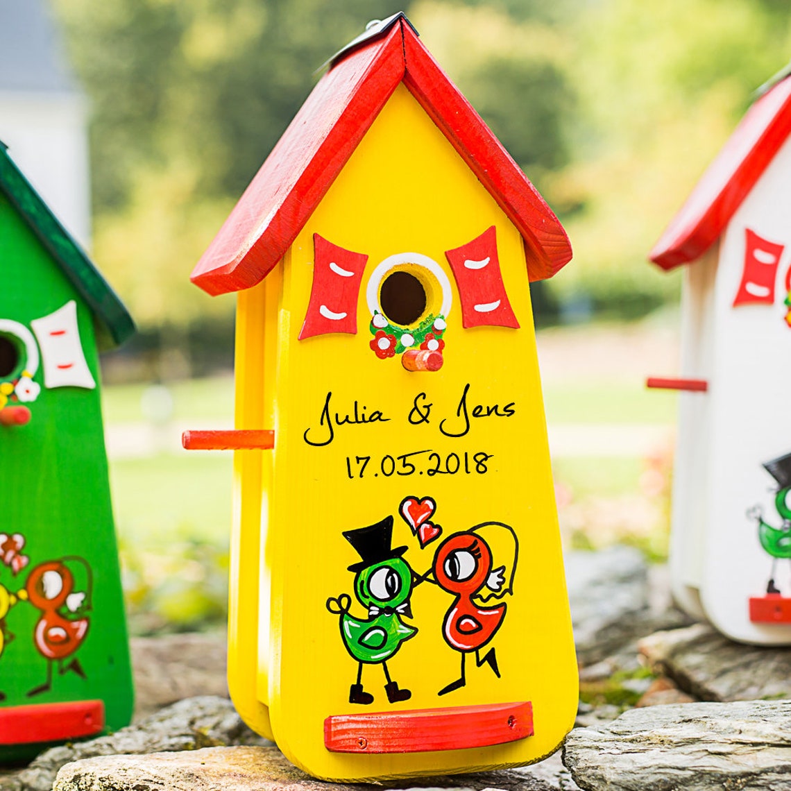 Bird House Wedding Nest Box Wedding Birdhouse Etsy