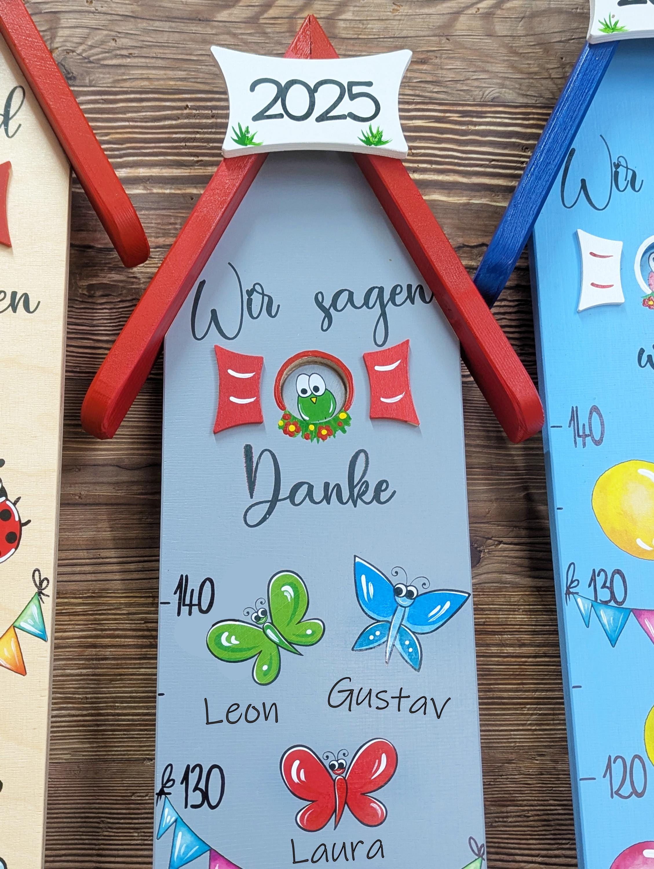 Gift farewell daycare farewell gift kindergarten teacher, farewell gift crèche, personal gift childminder measuring stick
