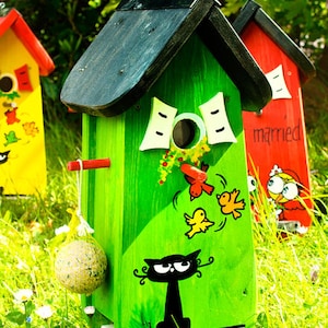 birdhouse, nesting box, wedding, bird villas