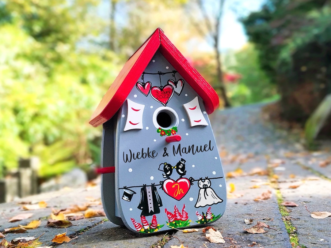 Vogelhaus Hochzeit, Vogelvilla, Vogelhaus als persönliches