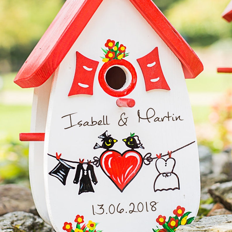 Vogelhaus Hochzeit, Geldgeschenk Hochzeit Bild 1