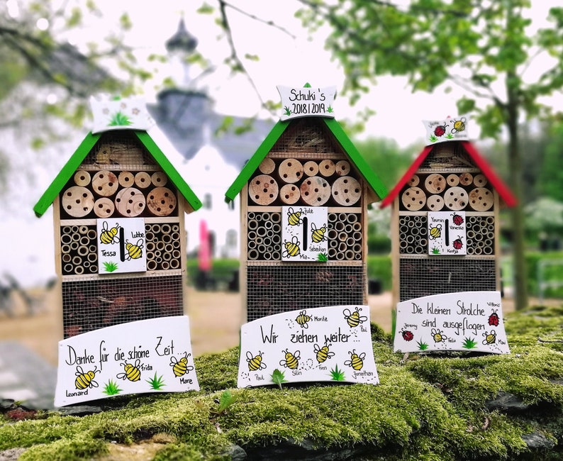 insect hotel insect house kindergarten farewell gift etsy