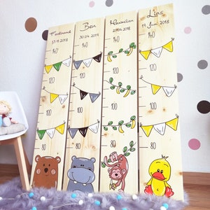 Messlatte Kinder, Messlatte Holz, Messlatten, individuelle Geschenke, personalisierte Messlatten