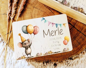 Erinnerungskiste Spielzeugkiste Baby mit Name Erinnerungsbox, Holzkiste mit Name Personalisiertes Geschenk zur Geburt und Taufe Geburtstag