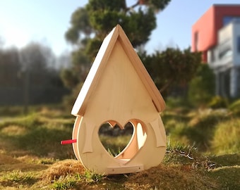 Vogelhaus Futterhaus XXL Vogelvilla Bausatz zum selbst bemalen,  Geschenkidee Erzieherin Kindergarten Abschiedsgeschenk