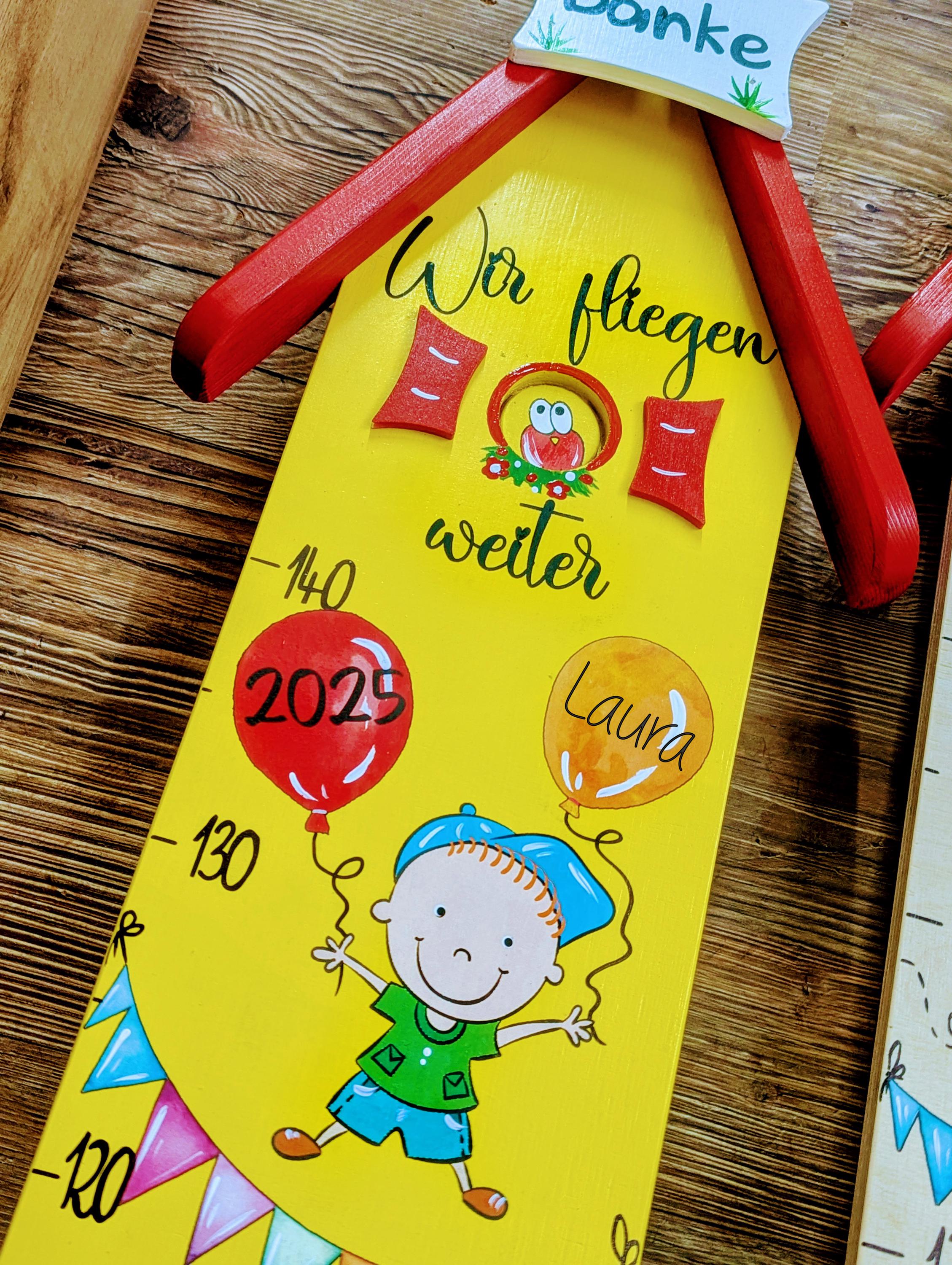 Gift farewell daycare farewell gift kindergarten teacher, farewell gift crèche, personal gift childminder measuring stick