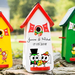Bird house, nesting box, wedding, bird villas, bird house feeder image 2