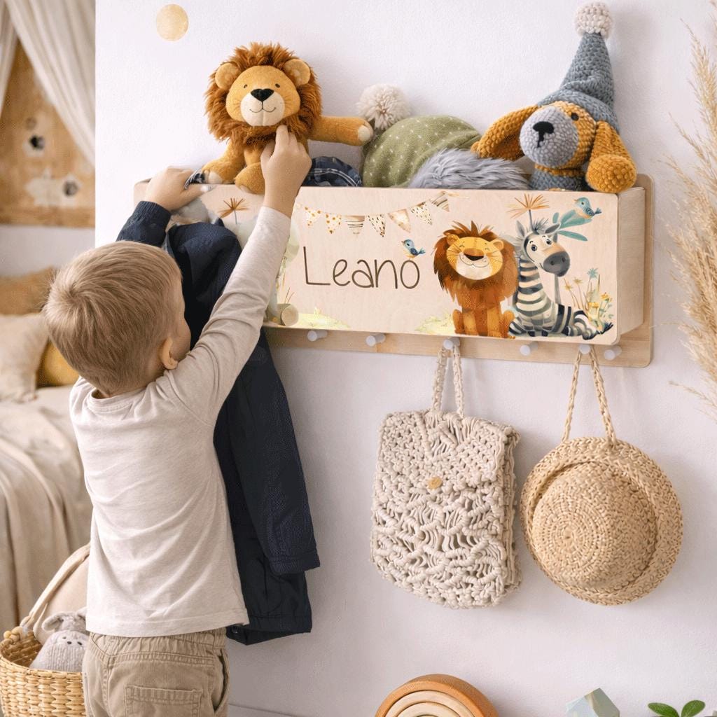 KMB40-W Kinderkledingkast, Kinderslaapkamer Kledingrek, Kinderkl