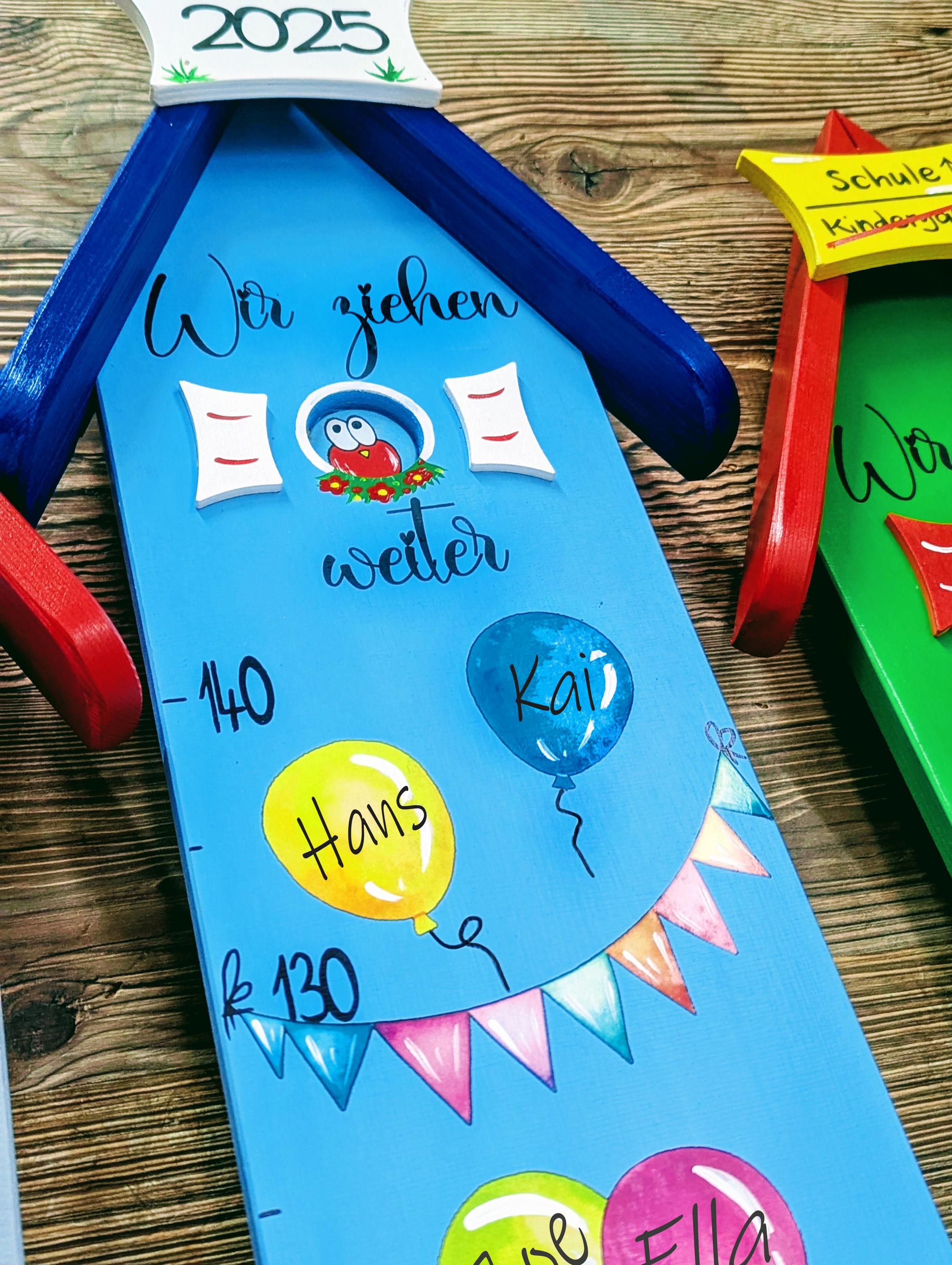 Gift farewell daycare farewell gift kindergarten teacher, farewell gift crèche, personal gift childminder measuring stick