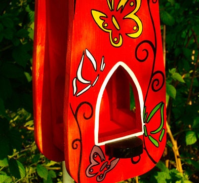 Relaxdays Casetta Decorativa Per Uccelli, Piccola Casa Per Volatili Da - Foto 7