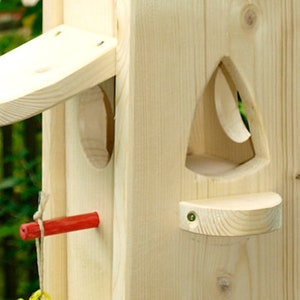 Vogelhaus Bausatz Futterhaus, Vogelhaus zum selber bemalen, Kindergarten Abschiedsgeschenk Bild 2