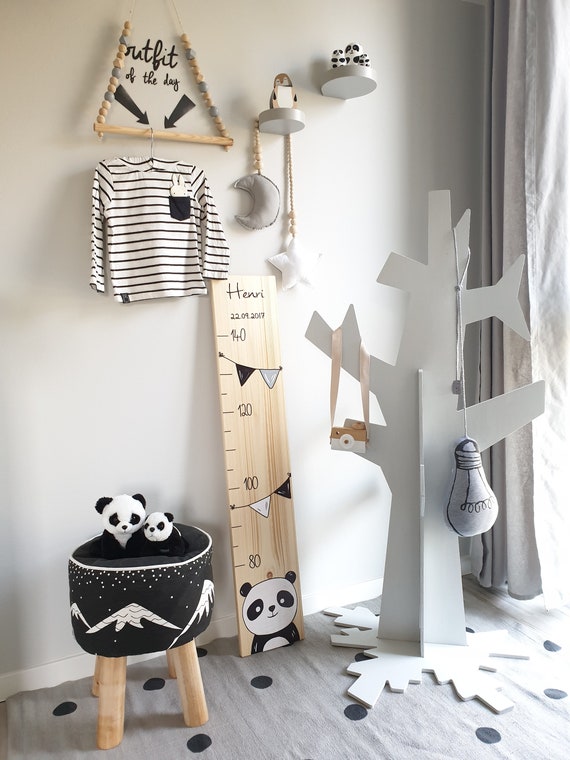 Toise In Legno Per Bambini - Misura Altezza Personalizzabile Con Animali, Decorazione Cameretta - Foto 11