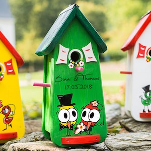 Bird house, nesting box, wedding, bird villas, bird house feeder image 1