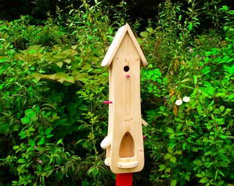 Birdhouse to paint yourself, birdhouse feeder