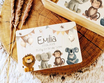 Erinnerungskiste Spielzeugkiste Baby mit Name Erinnerungsbox, Holzkiste mit Name Personalisiertes Geschenk zur Geburt und Taufe Geburtstag