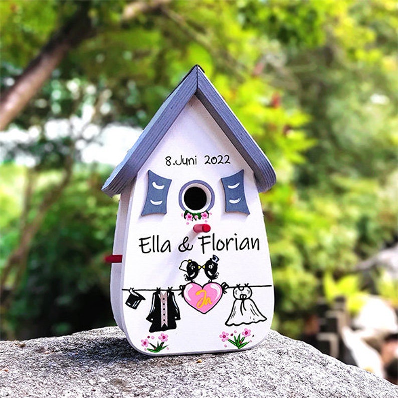Wedding Birdhouse Wedding Bird Villa Personal Wooden Wedding Etsy