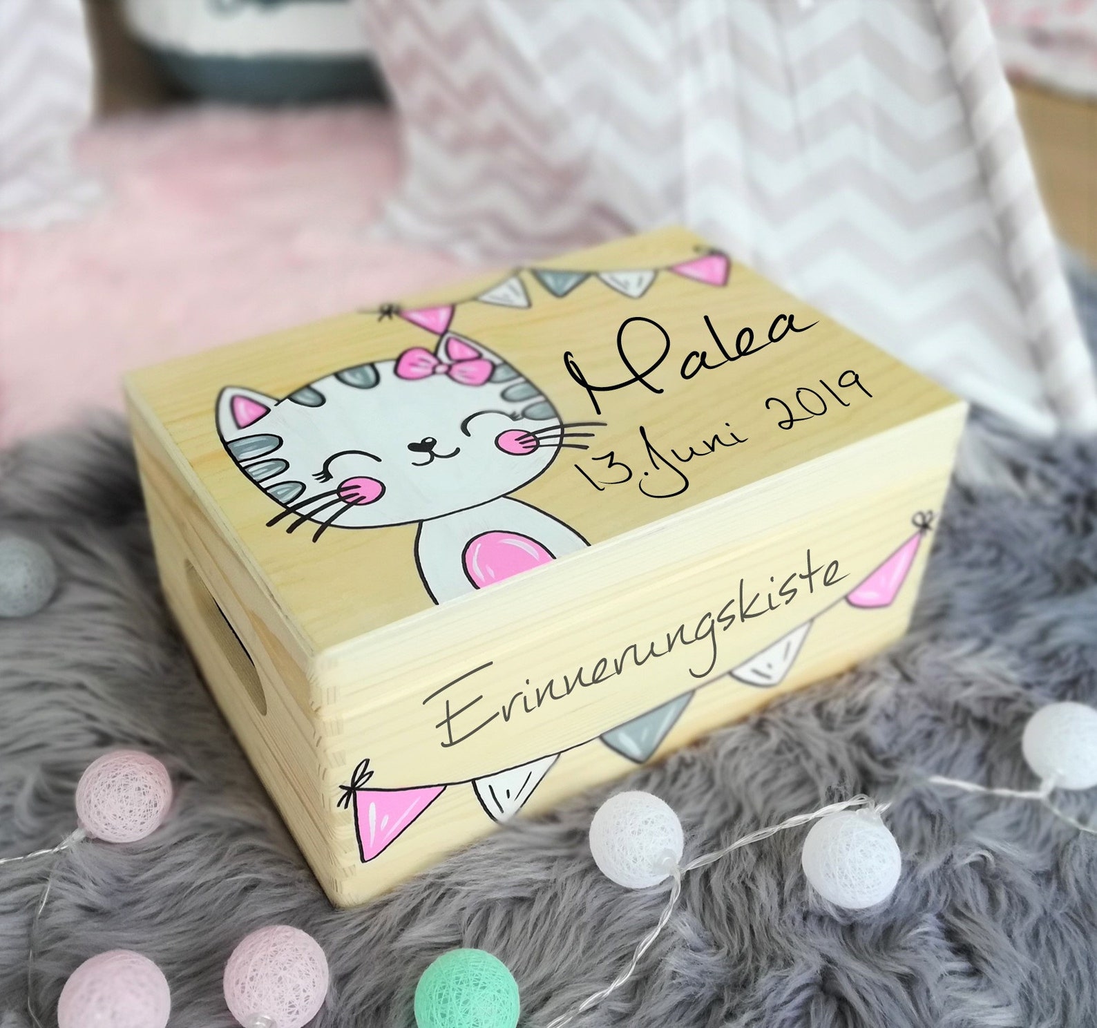 Baby Memory Box, Wooden Memory Box, Toy Box, Game Box, Wooden Box With