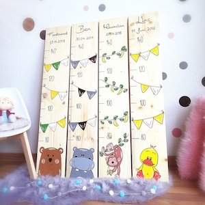 Messlatte Kinder, Messlatte Holz, Messlatten, individuelle Geschenke, personalisierte Messlatten