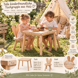 Kindertisch und stuhl