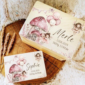 Houten herinneringsdoos, babyherinneringsdoos, speelgoeddoos, speldoos, houten doos met naam, individueel, personaliseerbaar, doopcadeau