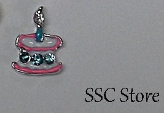 Floating Locket Charms Sale Birthday Cake Fits Origami Owl Living Locket And Others
