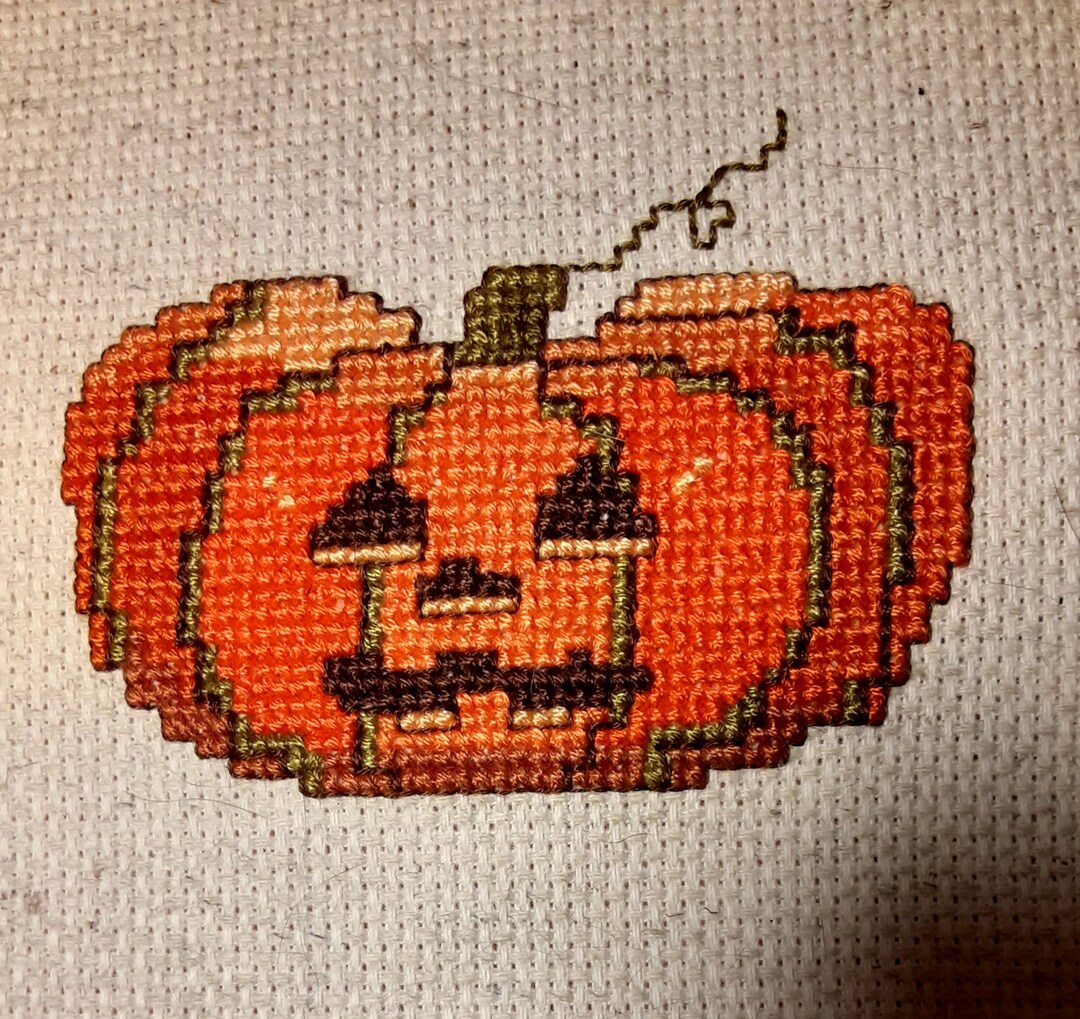 Jack O Lantern Cross Stitch Pattern for Download - Etsy