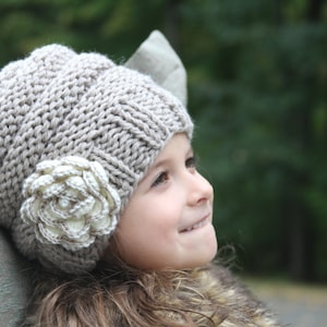 帽子 SIDE STRAP FLOWER KNIT CAP 帽子 SIDE STRAP FLOWER KNIT CAP 帽子 SIDE STRAP FLOWER KNIT