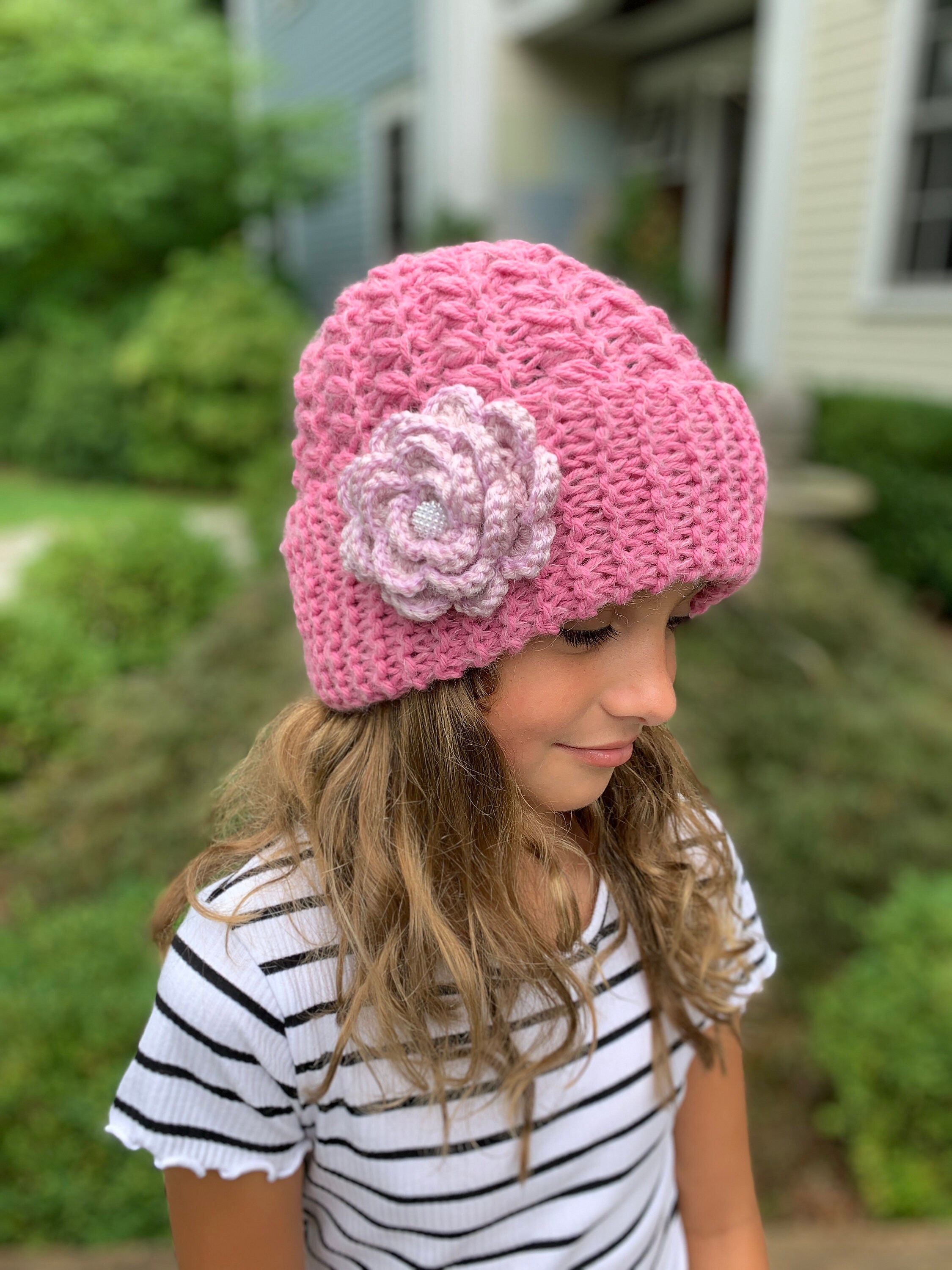 帽子 momentel Love Flower piercing beanie 帽子 momentel Love Flower piercing beanie HAT - MOMENTEL JEWELRY
