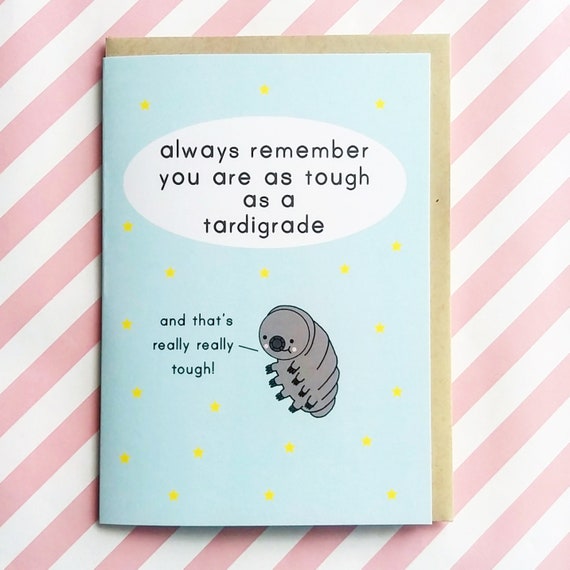 Carte Tardigrade Carte A6 Bleu Carte De Voeux Motivation Etsy Carte Tardigrade Carte A6 Bleu Carte De Voeux Motivation Etsy