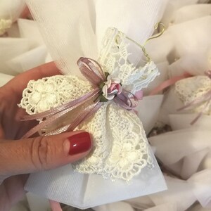 Abito in pizzo Bomboniere per battesimo bambina Bomboniere per battesimo greco Bomboniere per battesimo bambina Idee per bomboniere fatte a mano per ospiti Baby shower