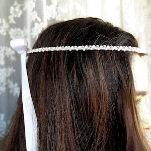 Personalized Swarovski Pearls Stefana Handmade greek orthodox wedding crowns Crystal Pearls couple crowns Bridal ceremony