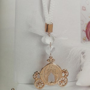 Princess carriage baptism favors Ornament giveaway Baby shower party Newborn souvenirs Christening guests gifts Luxury baptismal Boy Girl