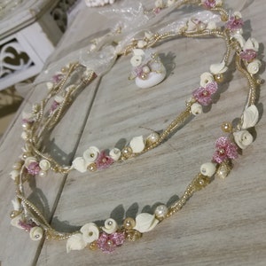Stefana wedding crowns Greek stefana orthodox wedding crowns stephana handmade crowns olive pearls stefana wedding ceremony Bridal crowns