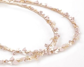 Mocca pearls Stefana wedding crowns Greek stefana orthodox Ηandmade bride groom unity stephana Elegant ceremony Hair accessories