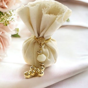 Stainless steel 24K gold Cross keychain favors Baptism Wedding souvenirs Greek bomboniere koufeta Elegant guest gifts