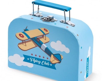 Boîte à valises pour cadeaux d'avion Baptême de bébé garçon Idées cadeaux d'invités Cadeaux de fête Souvenirs uniques de baby shower Décorations faites main Voyages