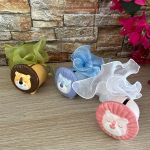 Piggy bank LION favors Baptism ceramic ornament souvenirs Greek bomboniere koufeta Christening guests gifts giveaway Baby girl party