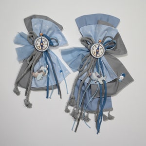 Aereo da viaggio Decorazione con fiocco per candele e borse Regali per il battesimo del figlioccio del bambino Cerimonia in chiesa ortodossa Accessori fatti a mano