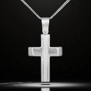 Solid gold cross Greek baptism martyrika Baby martirika boy christening gift Unique men crosses Baptismal present Godparents memory for Him