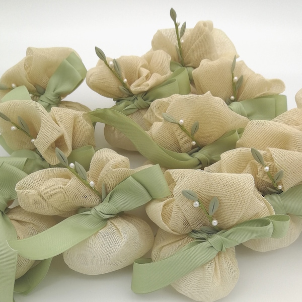 Olive Perle favorisiert 50-100 Greenery Hochzeit Einzigartige Gäste Geschenke Bombonieres Koufeta Souvenirs Giveaway Ideen Eelegant Fall Handmade Hochzeit