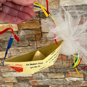 Bomboniere in scatola di latta e carta, bomboniera per battesimo, souvenir greci con koufeta, regali per gli ospiti, omaggio in stile marinaro