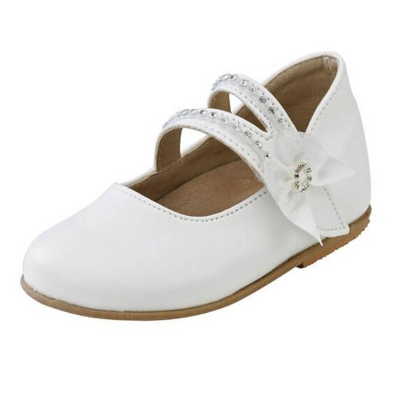 baby girl white dress shoes size 4