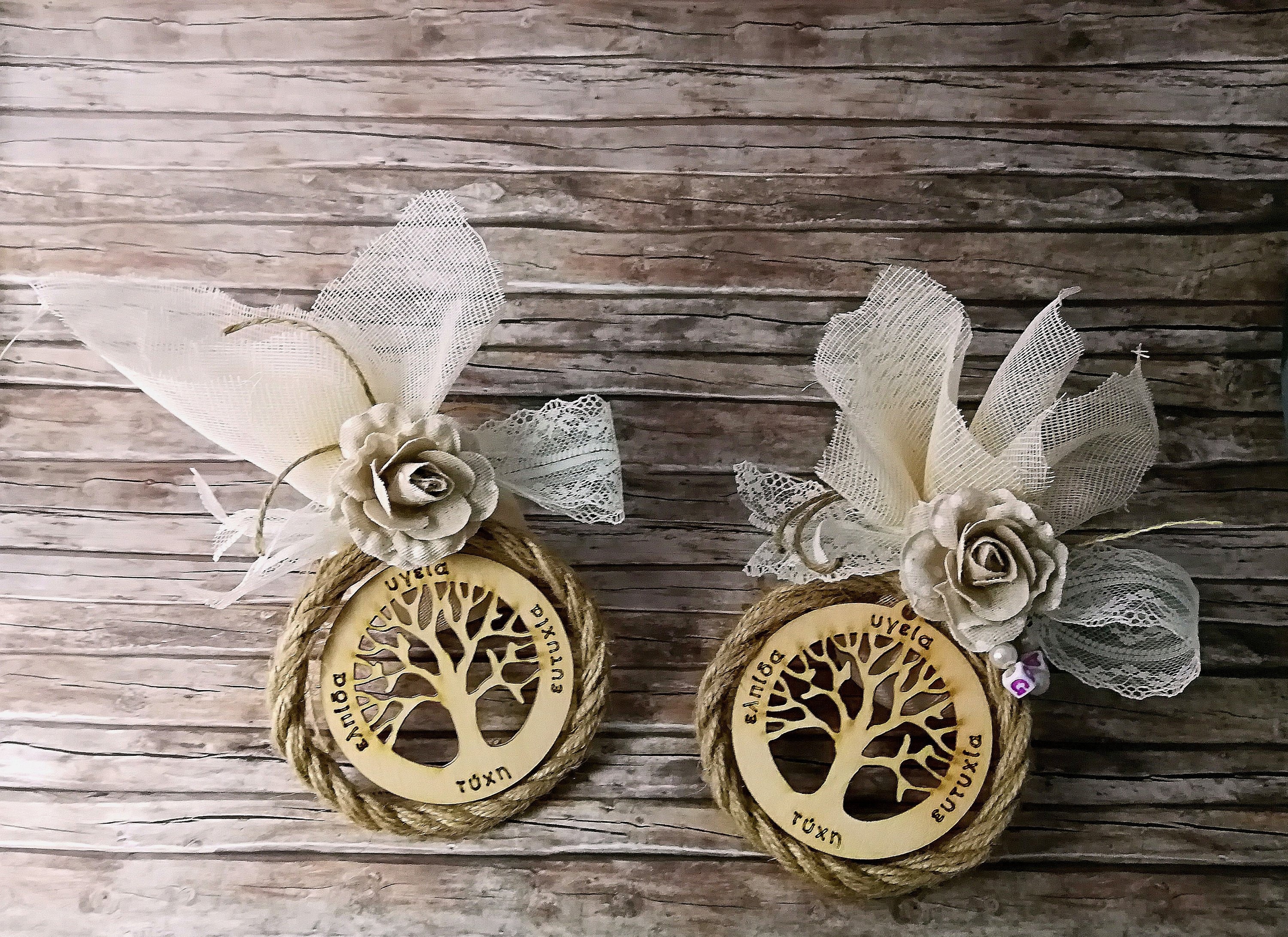 MKISHINE 20 Stück Baum Des Lebens Schlüsselanhänger - Natürliche Kristallsteine In Organzabeuteln