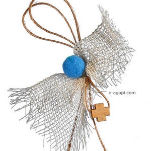 Greek baptism martyrika 50-200 blue Pom-Pon martirika witness pins Baby boy girl christening party Unique souvenir for guests  boy shower
