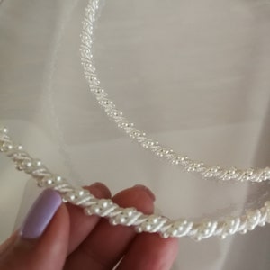 Minimal Stefana Pearls wedding crowns Greek stefana orthodox couple tiara Stephana handmade Elegant ceremony Bridal hair accessories